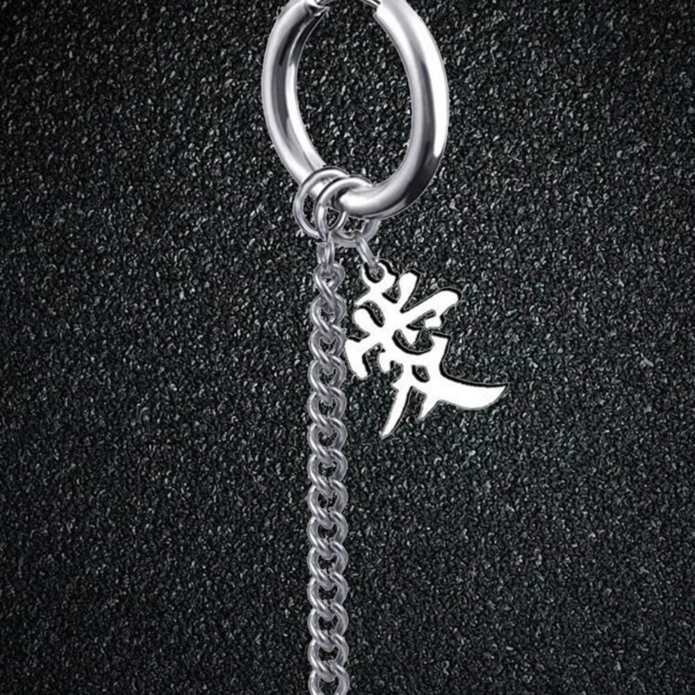 1Pc Fashionable Minimalist Stainless Steel Earring - Picture 7 of 7